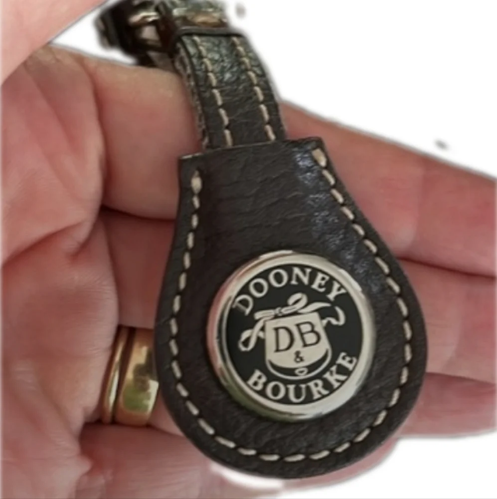 DOONEY & BOURKE All Weather Pebbled Leather Satchel in Dark Chocolate Brown - Picture 3 of 12